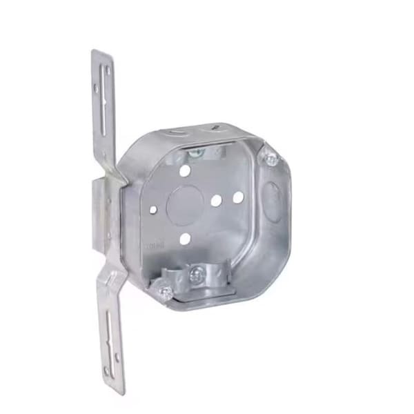 Southwire New and Old Work 14 cu in Octagon Galvanized Steel Box Mount Silver 54151-FR-UPC - main