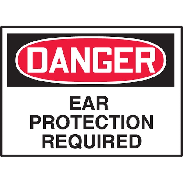 Accuform OSHA DANGER SAFETY LABEL EAR LPPE296XVE - main