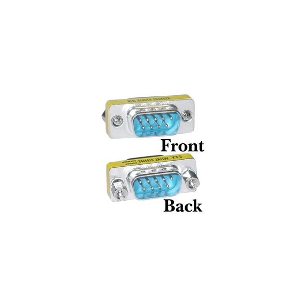Cable Wholesale Serial Mini Gender Changer / Coupler, DB9 Male to DB9 Male 31D1-07100 - main