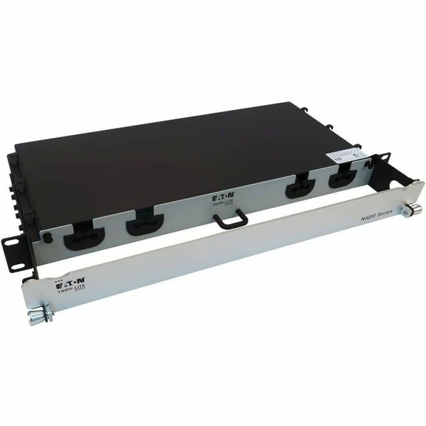 Eaton Tripp Lite Series Preloaded Fiber Panel, 1U - 2x 24F MTP/MPO-PC to 12x LC Duplex F/M 24F, RJ45 N48M-2M24L12-10 - main
