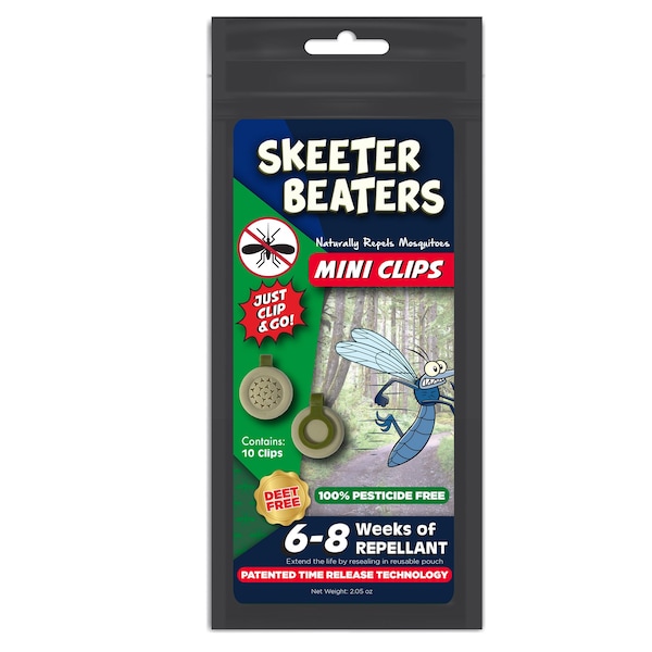 Repel360 Skeeter Beaters Mosquito & Bug Wearable Mini Clips Set of 10 LO1010-010 - main