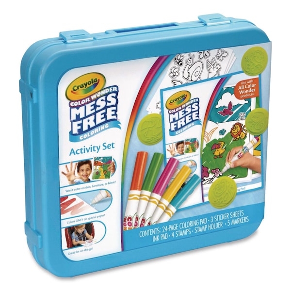 Crayola Color Wonder Art Kit, Ocean Animals, Ages 3 and Up, 24 Pages 75-2349 - main