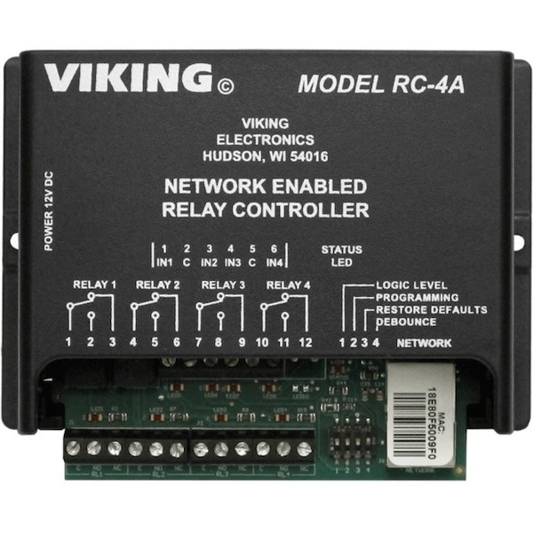 Viking Electronics Network Enabled Relay Controller RC-4A - main