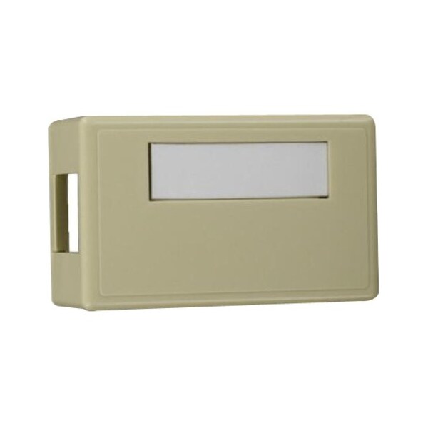 Leviton 1-Port Surface Mount Unloaded, Quickport, Ivory 41089-1IP - main