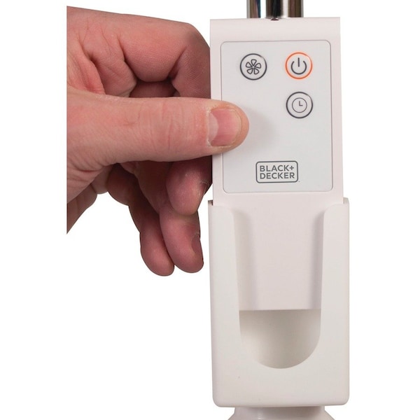 Black & Decker Stand Fan with Remote, 16 Inches, White BFSR16W - main