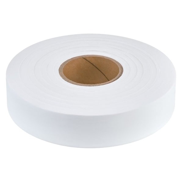 Empire Level Flagging Tape, 600 ft L, 1 in W, White, Plastic 77-066 - main