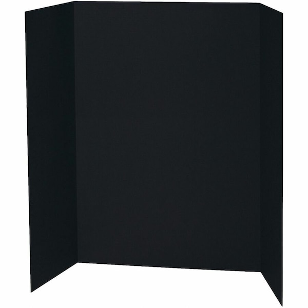 Pacon Presentation Board, Black, Single Wall, 48" x 36", PK6 3766 - main