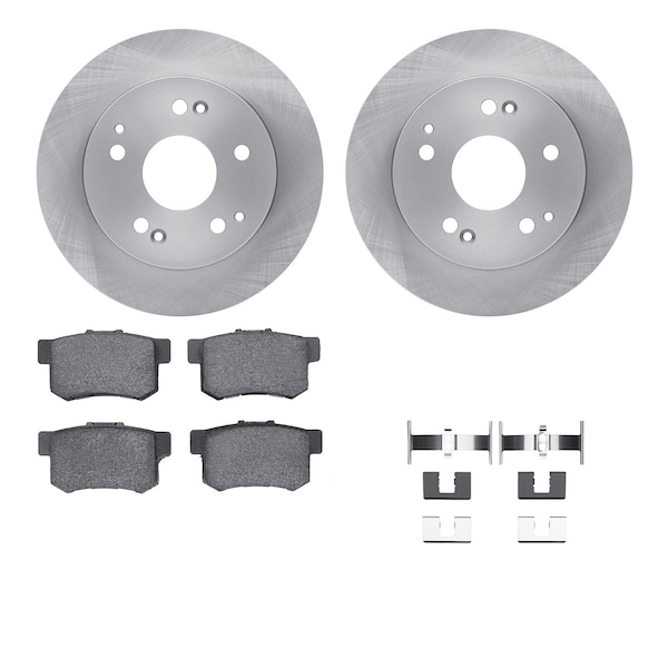 Dynamic Friction Co DFC Brake Rotor with 5000 Brake Pads and Hardware Kit 6512-59259 - main