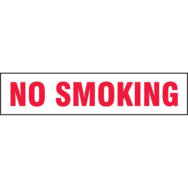 Accuform SAFETY LABEL NO SMOKING 2 X 9 LSMK540VSP - main