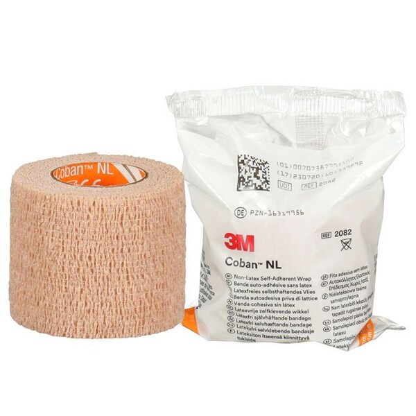 3M Bandage Self Adhrnt Coban 2"X5 Tan Lf Ns 36 Rl/Cs, 36PK MMM2082 - main