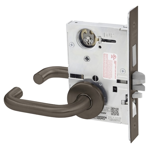 Corbin Russwin Apartment or Dormitory Mortise Lock, LW Lever, A Rose, Oil Rubbed Bronze ML2067 LWA 613 LC - main