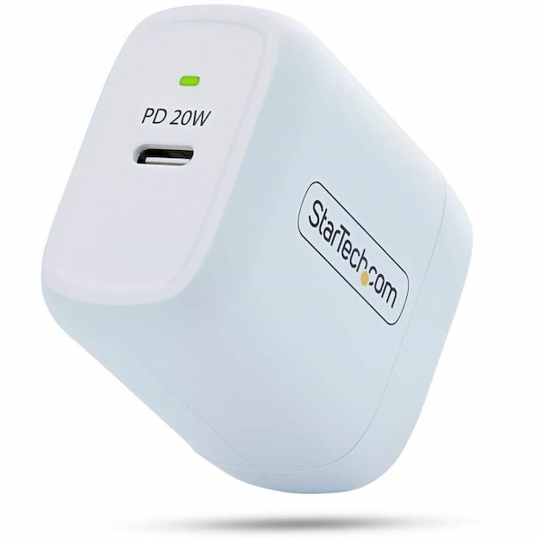Startech.Com DELIVER UP TO 20W OF USB-C POWER DELIVERY AT 5V AND 9V TO FAST-CHARGE COMPATIBLE 102NW-WALL-CHARGER - main