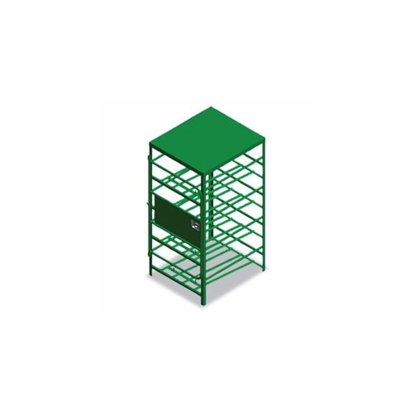 Saf-T-Cart Lockable Cylinder Stand, Holds 8 33 lb Cylinders, 70 in H x 33 in W x 32 in D 339-SPC-8 - main