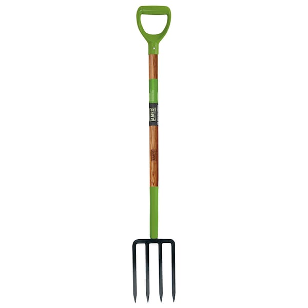 Ames 4-Tine Spading Fork, Hardwood Handle, D-Grip 2826200 - main