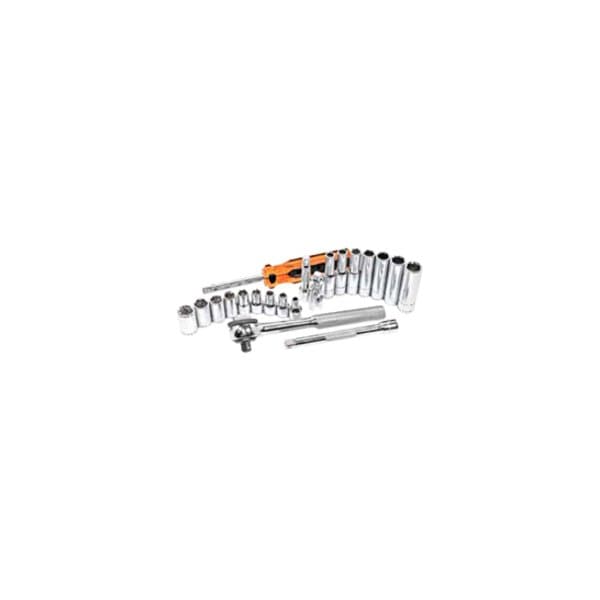 K-Tool International 1/4" Drive, 5mm Metric Socket, 6 Points, Stan, 6 pt., 1/4"Drive, 5mm KTI-26105 - main