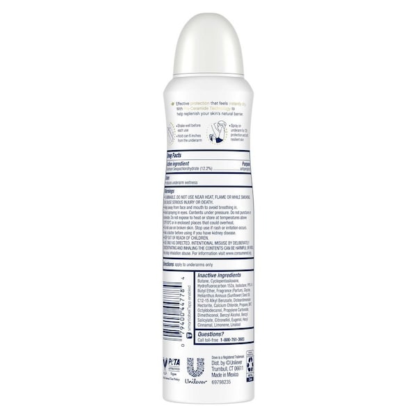 Dove Advanced Care Invisible Sheer Fresh Antiperspirant Deodorant Spray, 3.8 Ounce, 12PK 69672908 - main