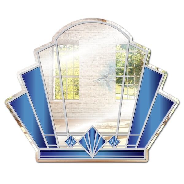 Se-Kure Luxe Art Deco Shield #1 Mirror 31 x 26 ZDS13126 - main