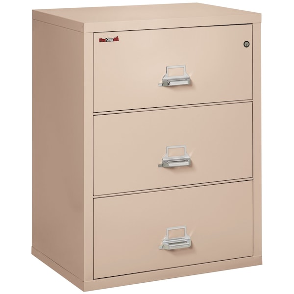 Fireking 3 Drawer, 1 Hr Fire & Impact Rated, 31" Wide Lateral Champagne 3-3122-CCH - main