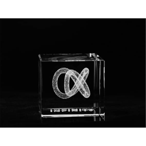 Happyholidays 1159-50-14 Crystal Laser-Engraved Infinity Miscellaneous Laser-Cut 2 L x 2 H x 2 W in. HA3447618 - main