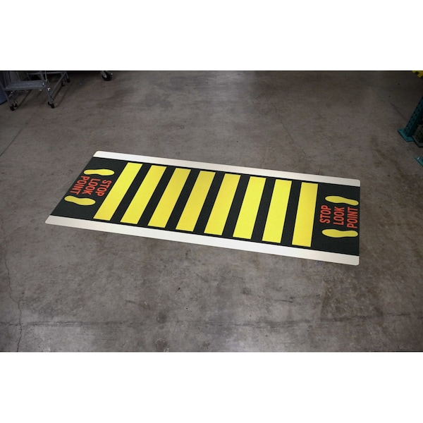 Creative Safety Supply Crosswalk Floor Sign, 48 in Height, 30 in Width FS40092-30X48 - main