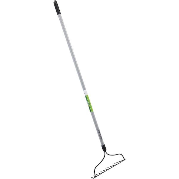 Best Garden 14'' Steel Bow Garden Rake with Fiberglass Handle, 14-Tine 761624 - main