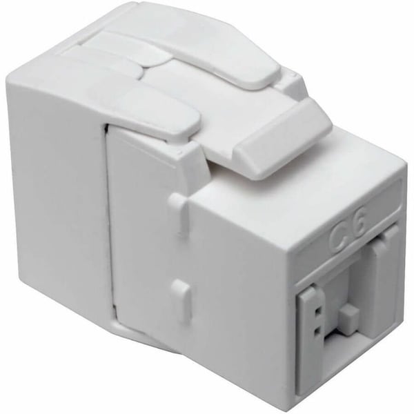 Eaton Tripp Lite Series Keystone Jack Cat6/Cat5e, RJ45, Shuttered, Dust Cap - Toolless, PoE/PoE+ N238-001-GY-TF - main