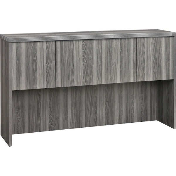 Mayline Aberdeen Wood Door Hutch, Gray, 72"x15" AHW72LGS - main