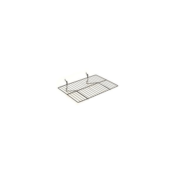 Specialty Store Services Black Straight Wire Shelving For Slatwall, 14 In. W X 20 In. L 2166 - main