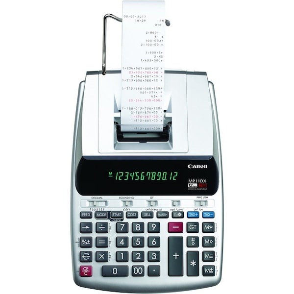 Canon MP11DX-2 Printing Calculator, Black/Red Print, 3.7 Lines/Sec 2198C001 - main