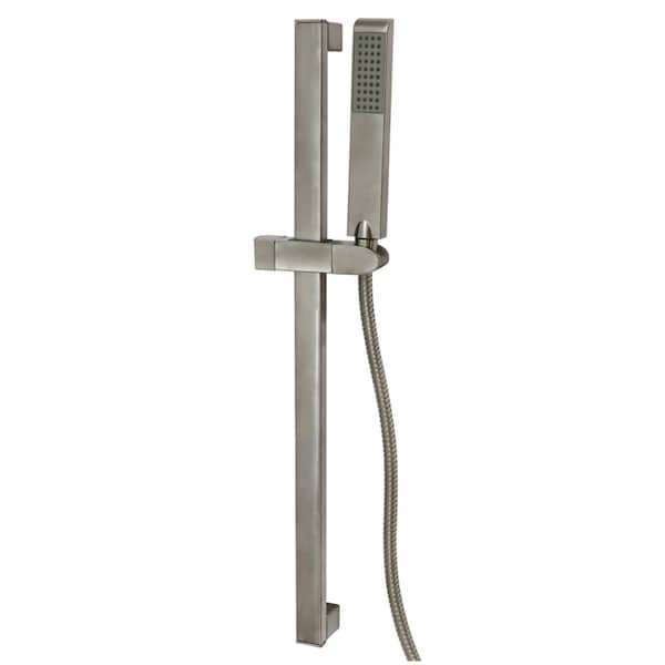 Kingston Brass 24" Stainless Steel Shower Slide Bar with Hand Shower and Holder, Brushed Nickel KX2548 - main