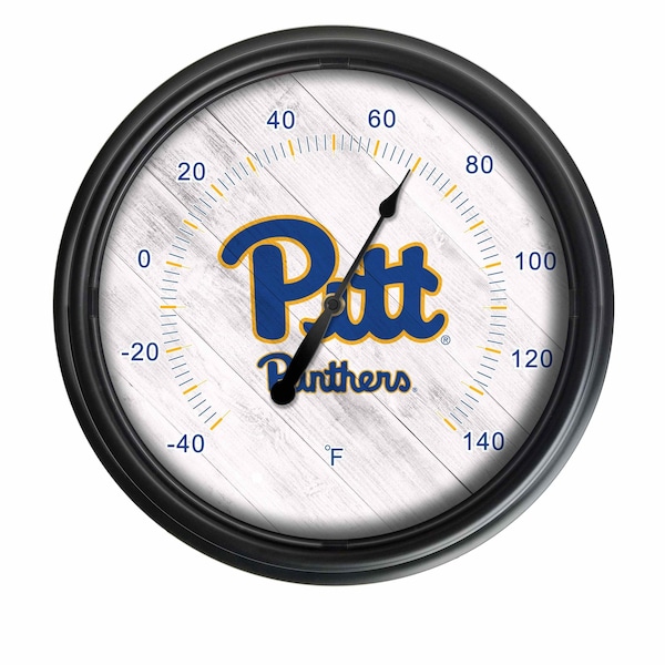 Holland Bar Stool Co University of Pittsburgh Indoor/Outdoor LED Thermometer ODThrm14BK-08Pittsb - main