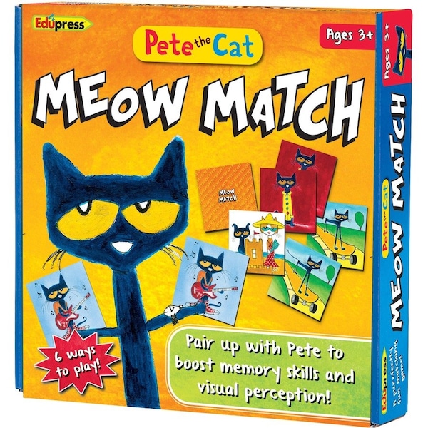 Teacher Created Resources Pete The Cat Meow Match Game, 78 Card(s), Animal, Matching 62075 - main