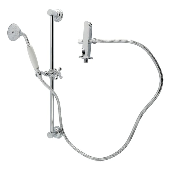 Kingston Brass Shower System with Slide/Grab Bar and Hand Shower, Polished Chrome KCK3521W1 - main