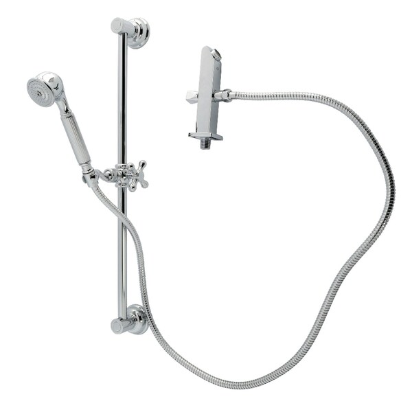 Kingston Brass Shower System with Slide/Grab Bar and Hand Shower, Polished Chrome KCK3321W1 - main