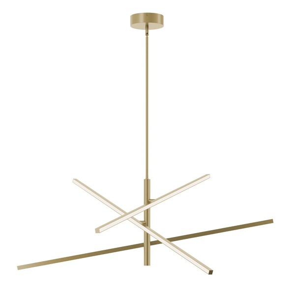 Afx Knoll - LED Pendant - 48in - Light Antique Brass KNOP48LAJUDLB - main