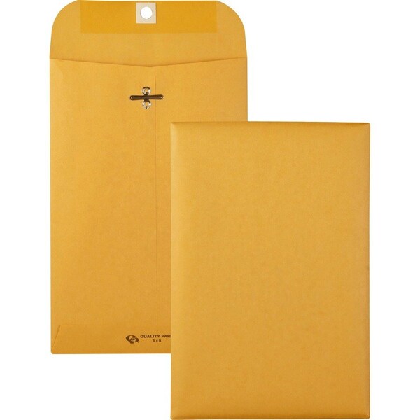 Quality Park Gummed Clasp Envelope, 28Lb, 6x9in, 100PK 37855 - main