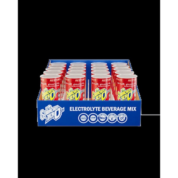 Sqwincher Qwik Stik(TM) Sugar Free Drink Mix Powder 20 oz Yield Per 0.11 oz Unit, Fruit Punch, Pk10 159060115 - main
