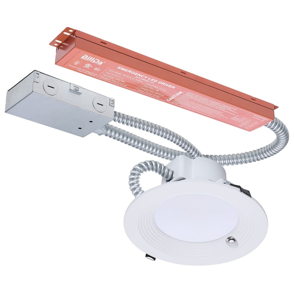 Nuvo 20.5W Field Selectable LED 6-Inch Commercial Downlight Integrated Emergency Driver Round 120-347V S21605 - main