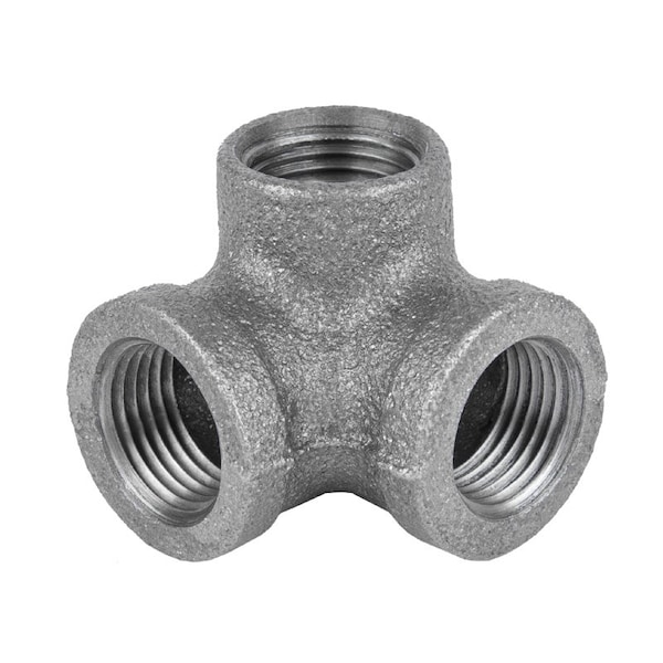 Stz Industries 1/2 in. FIP each X 1/2 in. D FIP 1/2 in. D FIP Black Malleable Iron Side Out Elbow 310 SOE-12 - main