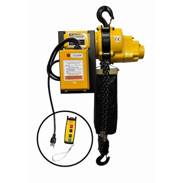 Oz Lifting Products 4000 lb Electric Chain Hoist with 30 ft of lift including ECWA wireless adapter OZ4000ECW-30 - main