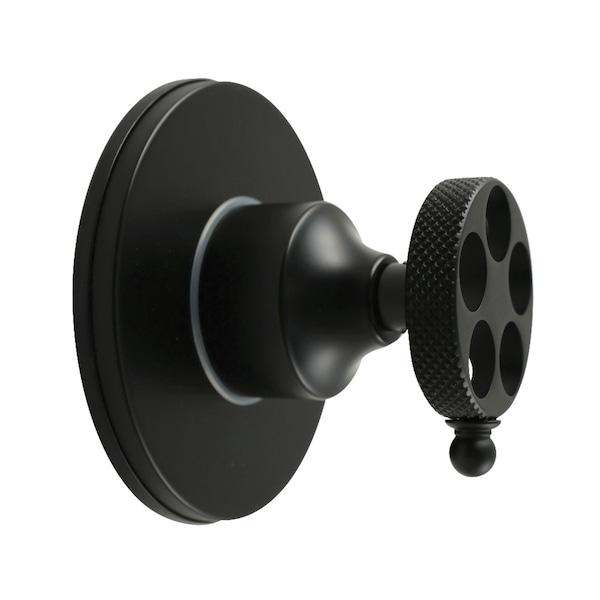 Kingston Brass Single-Handle Three-Way Diverter Valve with Round Trim Kit, Matte Black KS3030RKX - main