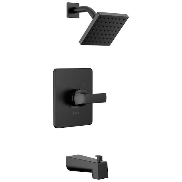 Delta Velum Monitor 14 Series Tub & Shower In Matte Black T14437-BL - main
