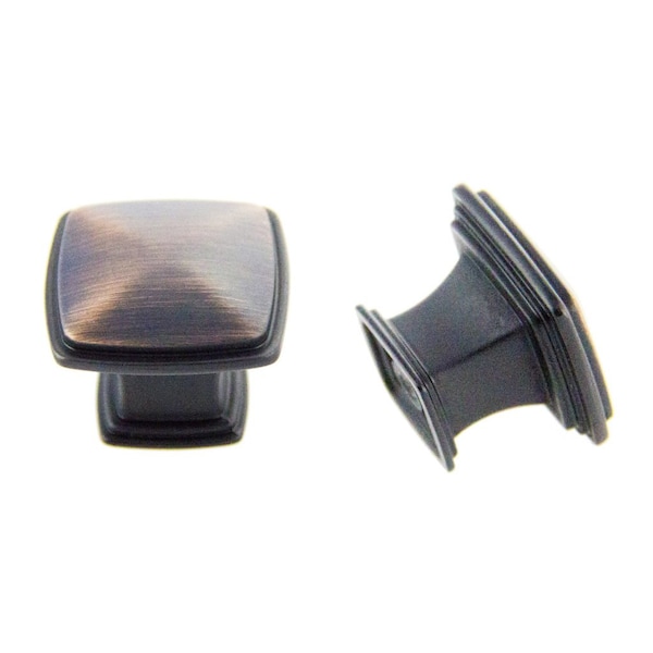 Pride Industrial 1-1/4in Square Cabinet Knob Oil Rubbed Bronze Finish K8109110B - main