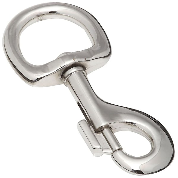 National Hardware 3004BC Series Bolt Snap, 100 lb Working Load, Zinc, Nickel N222-612 - main