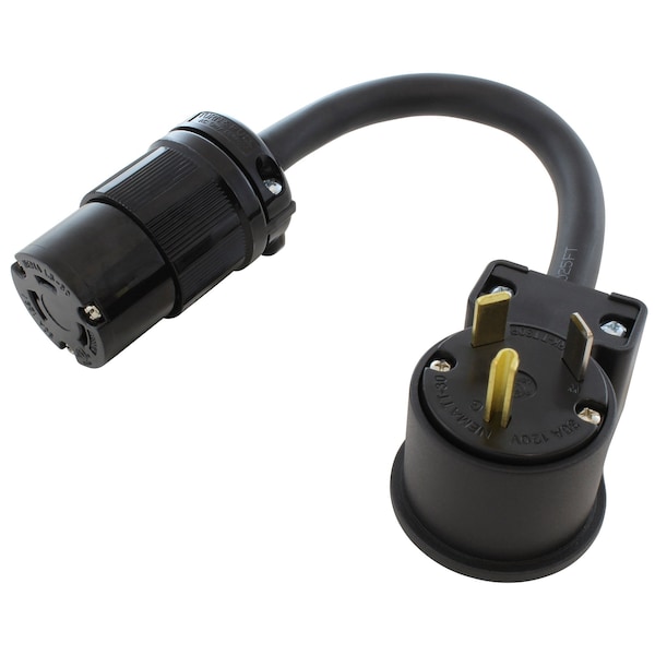 Ac Works Adapter Cord, SOOW, L5-30R, TT-30P, 1.5 ft., Black TT30L530-018 - main