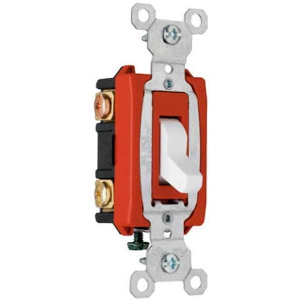 Yhior CSB20AC3WCC8 3 Way Toggle Switch, 20A, 277V, White YH865826 - main