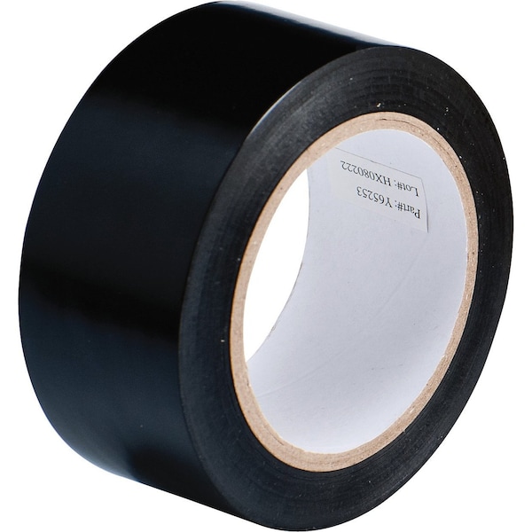 Brady Marking Tape Roll - Abrasion Resistant Vinyl, Solid Color, Black, 2in, 108PK 58222 - main