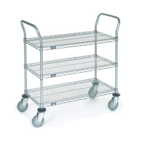 Swivel Shelf Utility Cart - Chrome - 21 x 30 x 3 in. SW3097307 - main