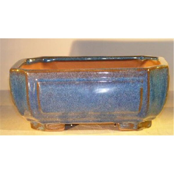 Paisaje 10 x 8 x 4 in. Ceramic Bonsai Pot, Blue - Rectangle PA2803668 - main