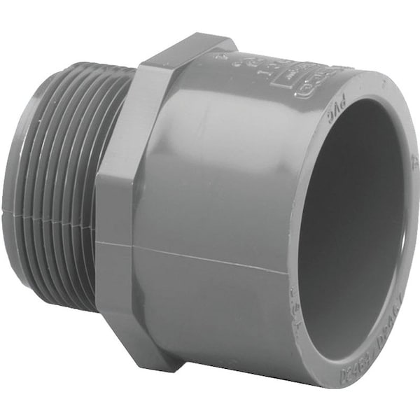 Genova LASCO 836005BC Pipe Adapter, 12 in, Slip x MIP, PVC, SCH 80 Schedule 836005-BC - main